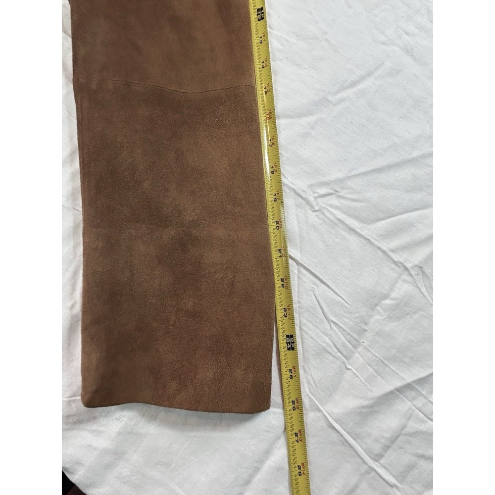 WH Belk Blazer Vtg Men 44L GOAT Suede Leather Brown - Picture 12 of 16